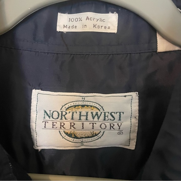 Northwest Territory men’s blue/red/white plaid button down long sleeve shirt  M - Picture 5 of 5